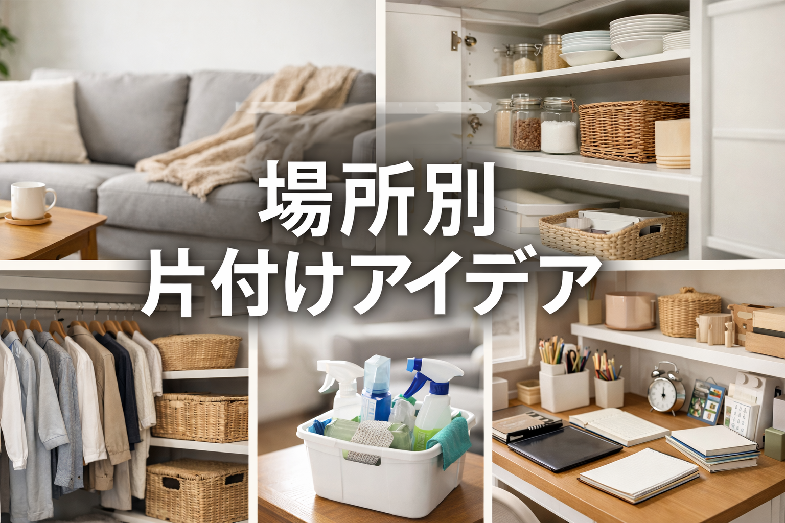 場所別片付けアイデア