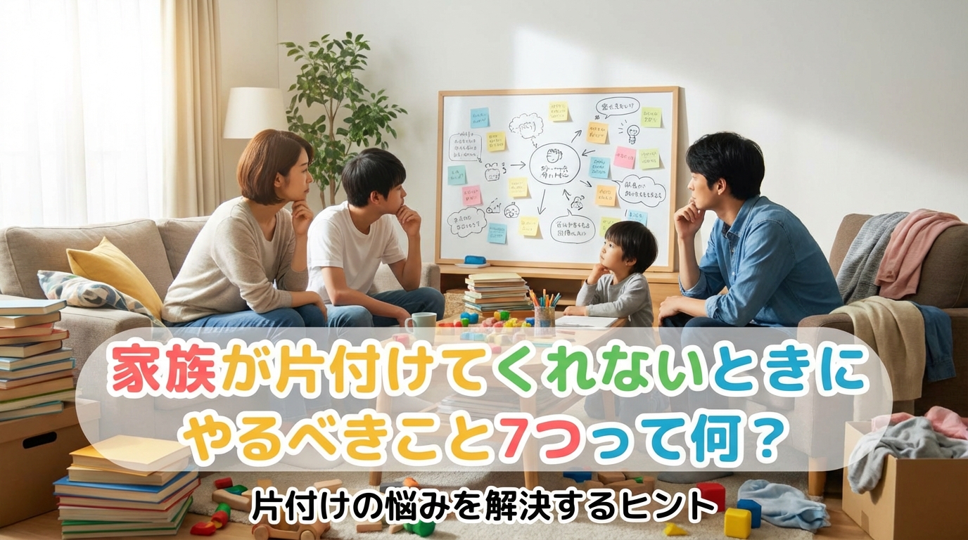 家族が片付けてくれないときにやるべきこと7つって何？