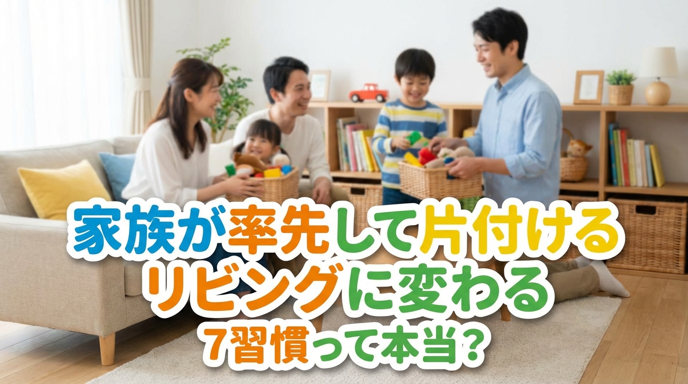 家族が率先して片付けるリビングに変わる7習慣って本当？