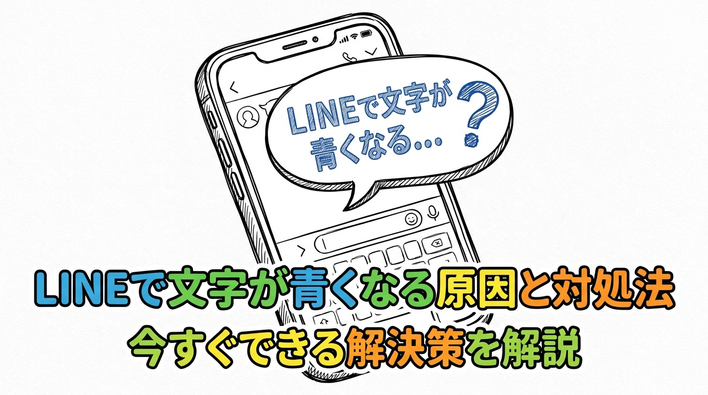 LINEで文字が青くなる原因と対処法｜今すぐできる解決策を解説