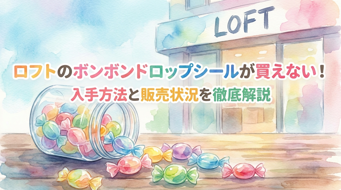 ロフトのボンボンドロップシールが買えない！入手方法と販売状況を徹底解説