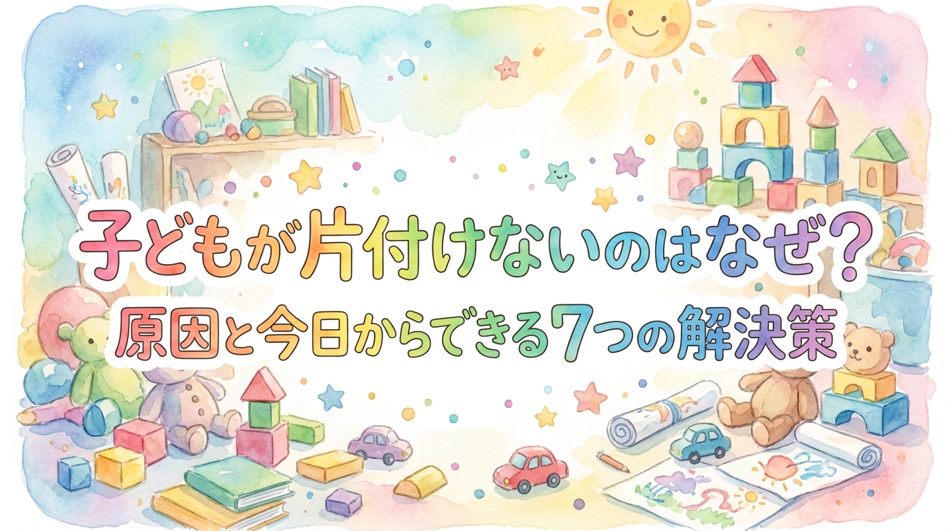 子どもが片付けないのはなぜ？原因と今日からできる7つの解決策