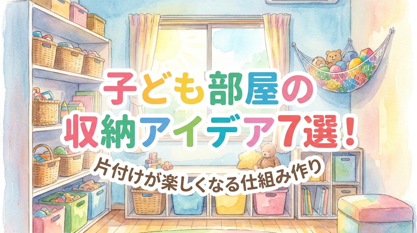 子ども部屋の収納アイデア7選!片付けが楽しくなる仕組み作り