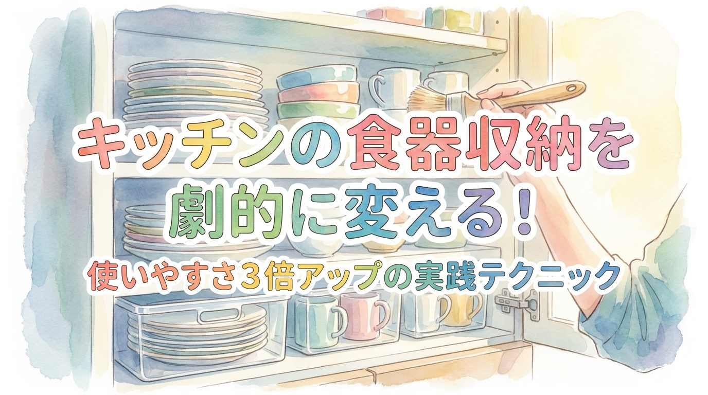 キッチンの食器収納を劇的に変える!使いやすさ3倍アップの実践テクニック