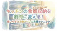 キッチンの食器収納を劇的に変える！使いやすさ3倍アップの実践テクニック