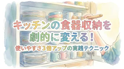 キッチンの食器収納を劇的に変える！使いやすさ3倍アップの実践テクニック