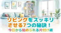 リビングをスッキリさせる7つの秘訣！今日から始められる片付け術