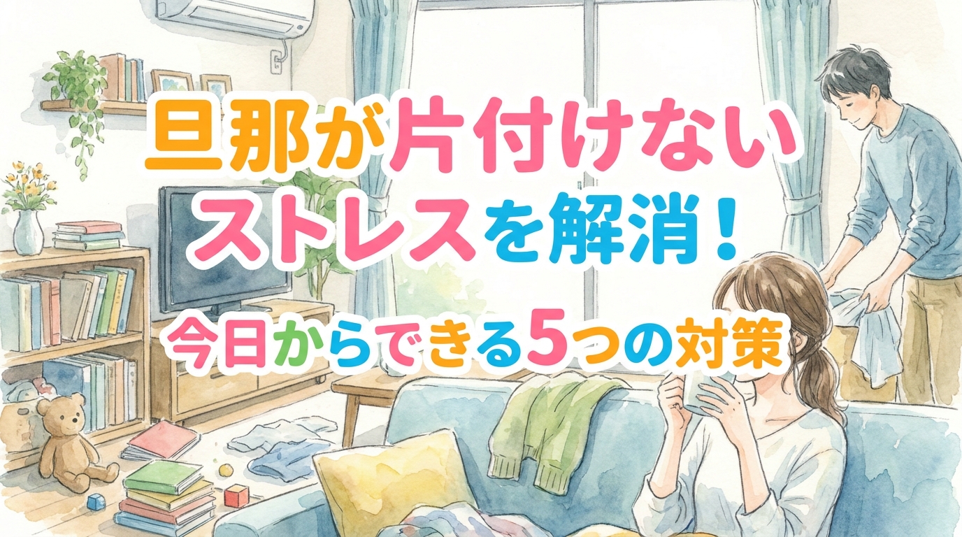 旦那が片付けないストレスを解消！今日からできる5つの対策