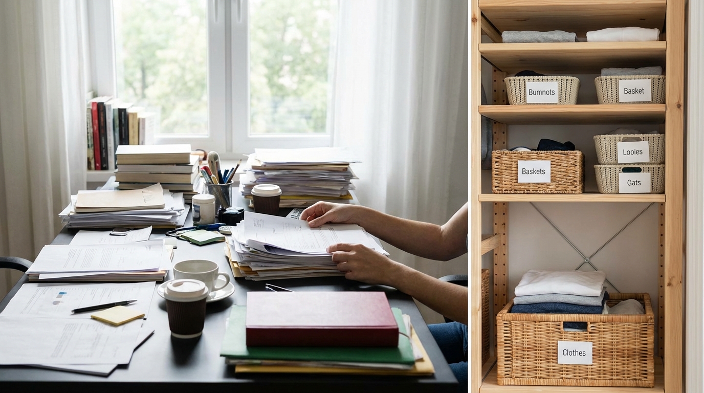 具体例で理解を深める！片付けられない原因と改善のヒント