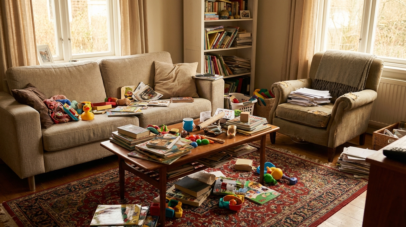 【結論】物が多いリビングは「5ステップ」で今日中に片付く！