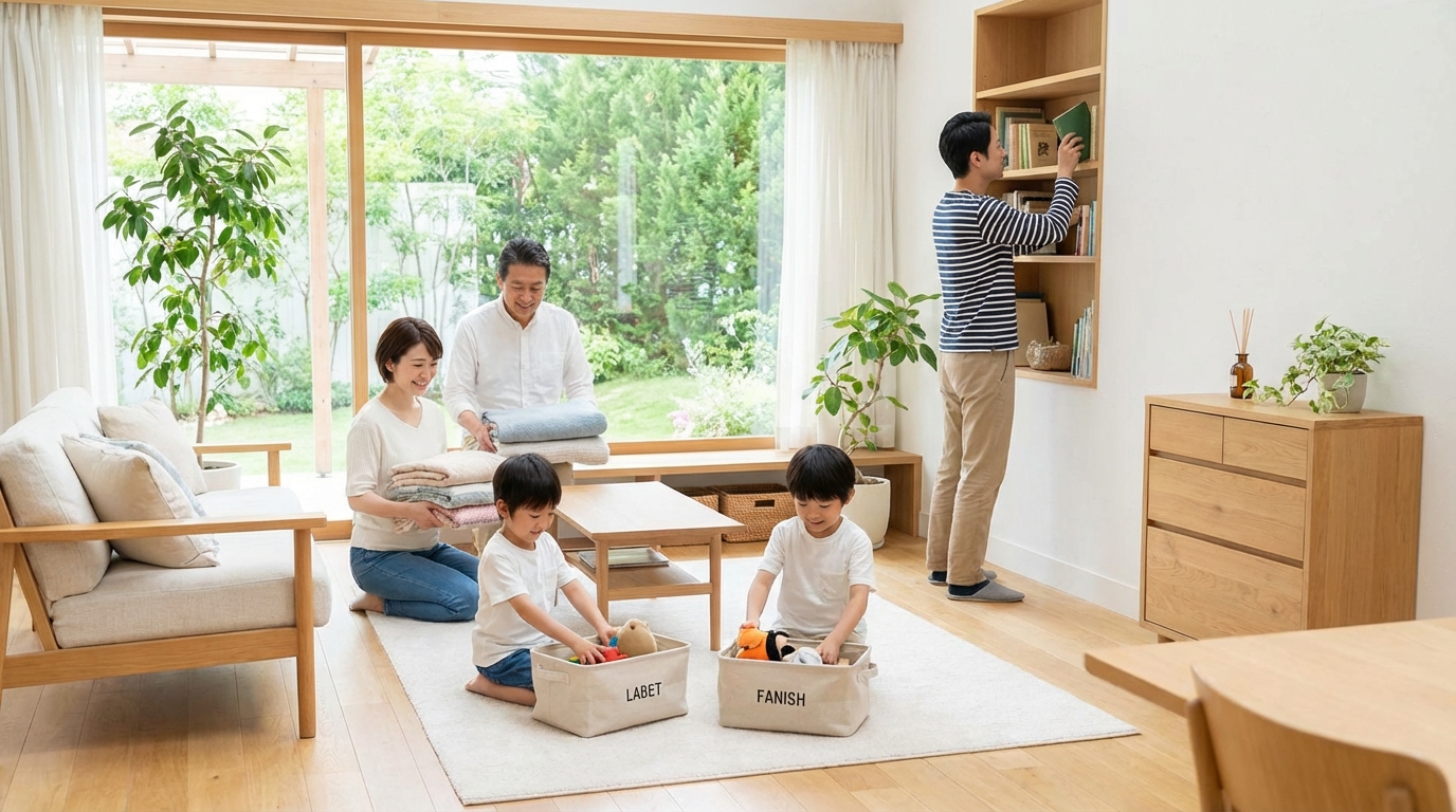 結論：仕組みとルールを整えれば家族は自然と片付けるようになる