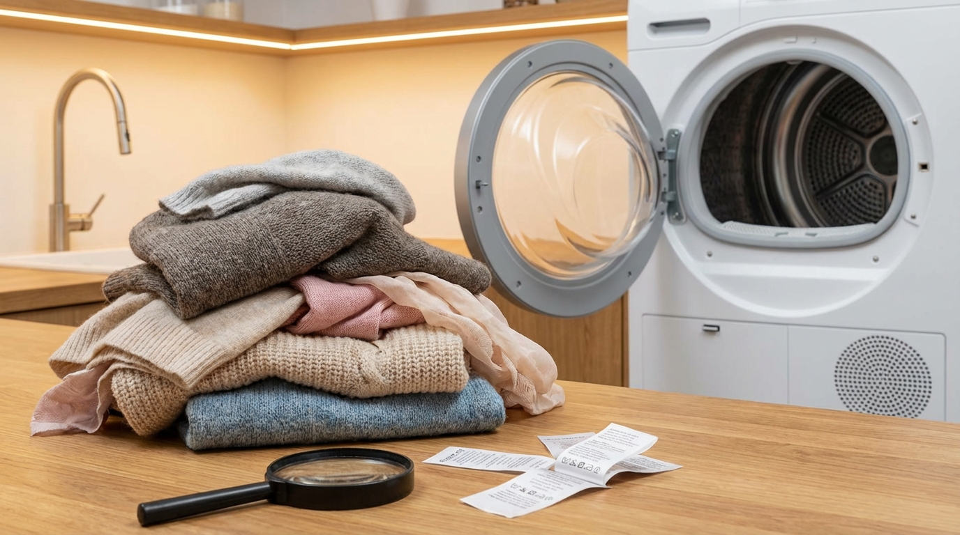 乾燥機NGな素材を詳しく解説