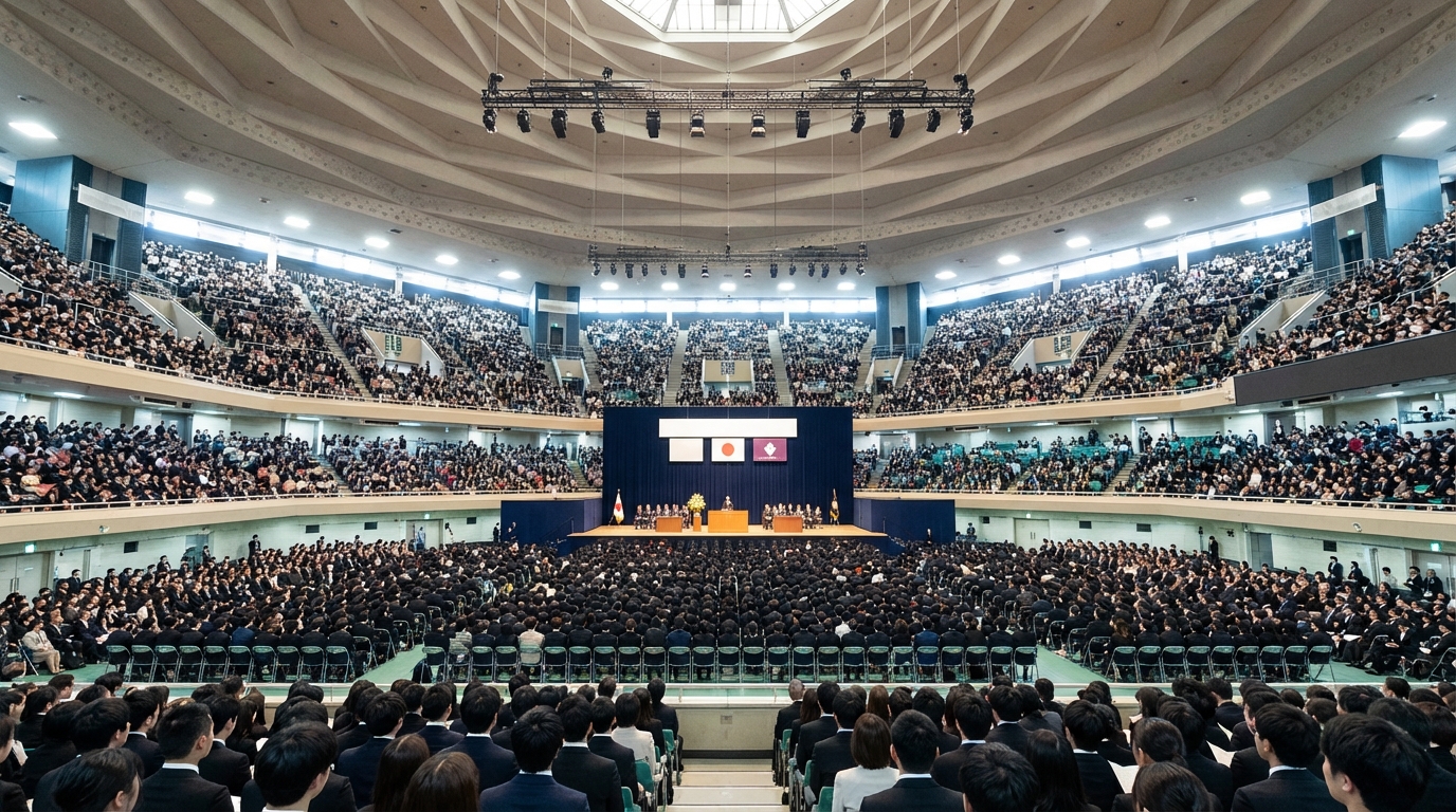 日本武道館で入学式を行う大学は10校以上！有名大学が勢揃い