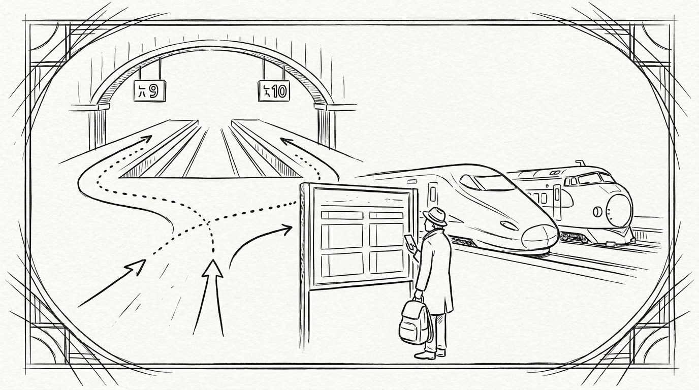 迷わず9番線・10番線に行くための具体的なルート3選