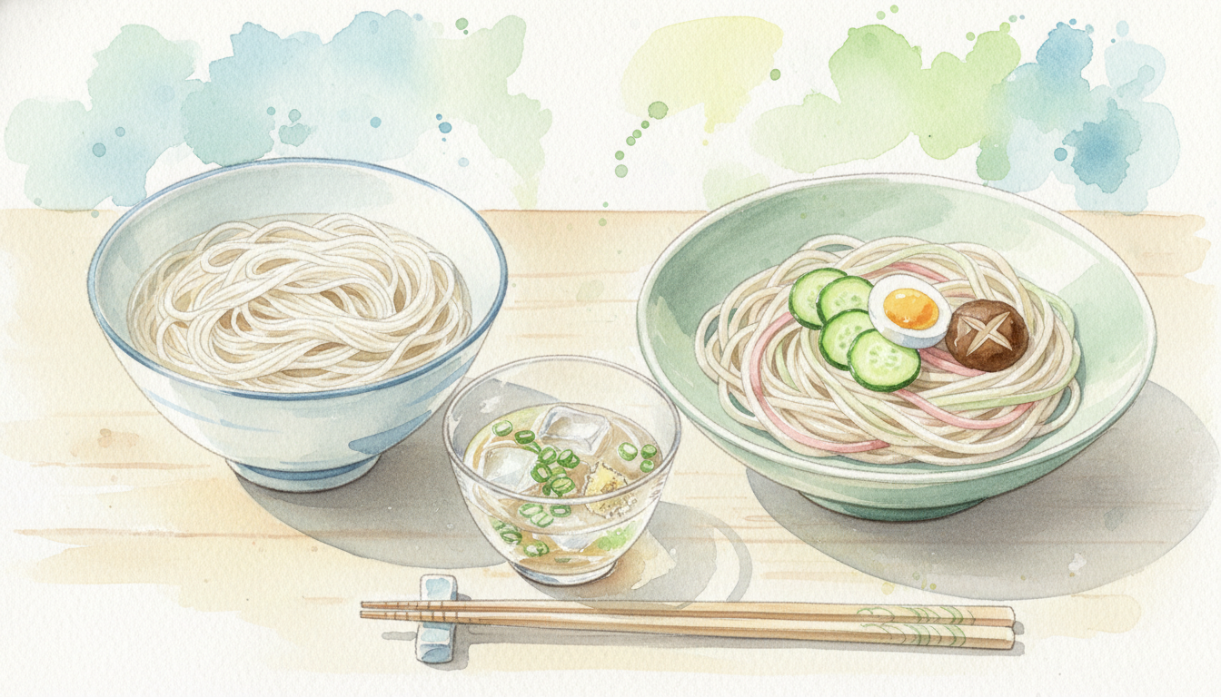 そうめんとひやむぎの違いは「麺の太さ」で決まる！
