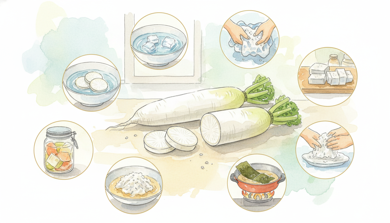 用途別！大根の辛味を抜くベストな方法