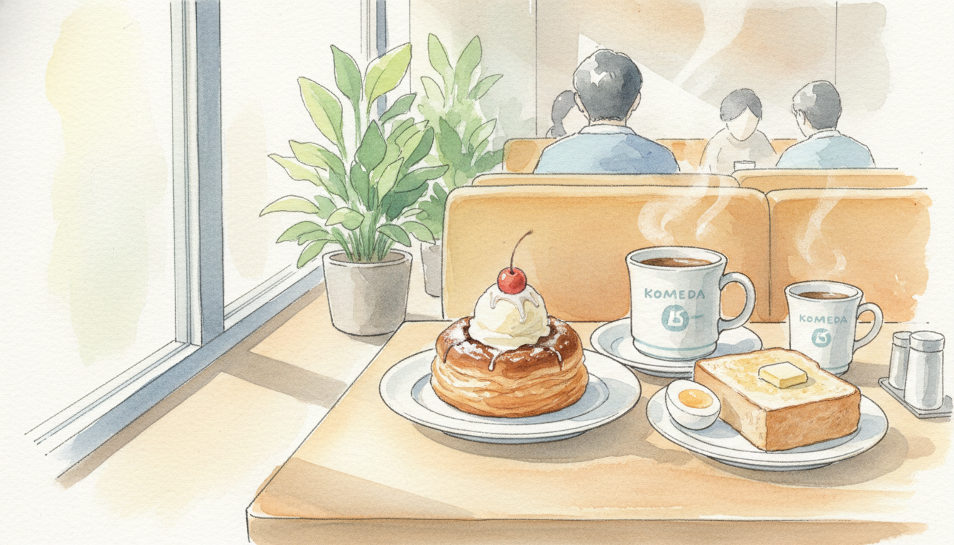 コメダ珈琲のモーニングは土日も毎日実施！平日と同じサービスが受けられます