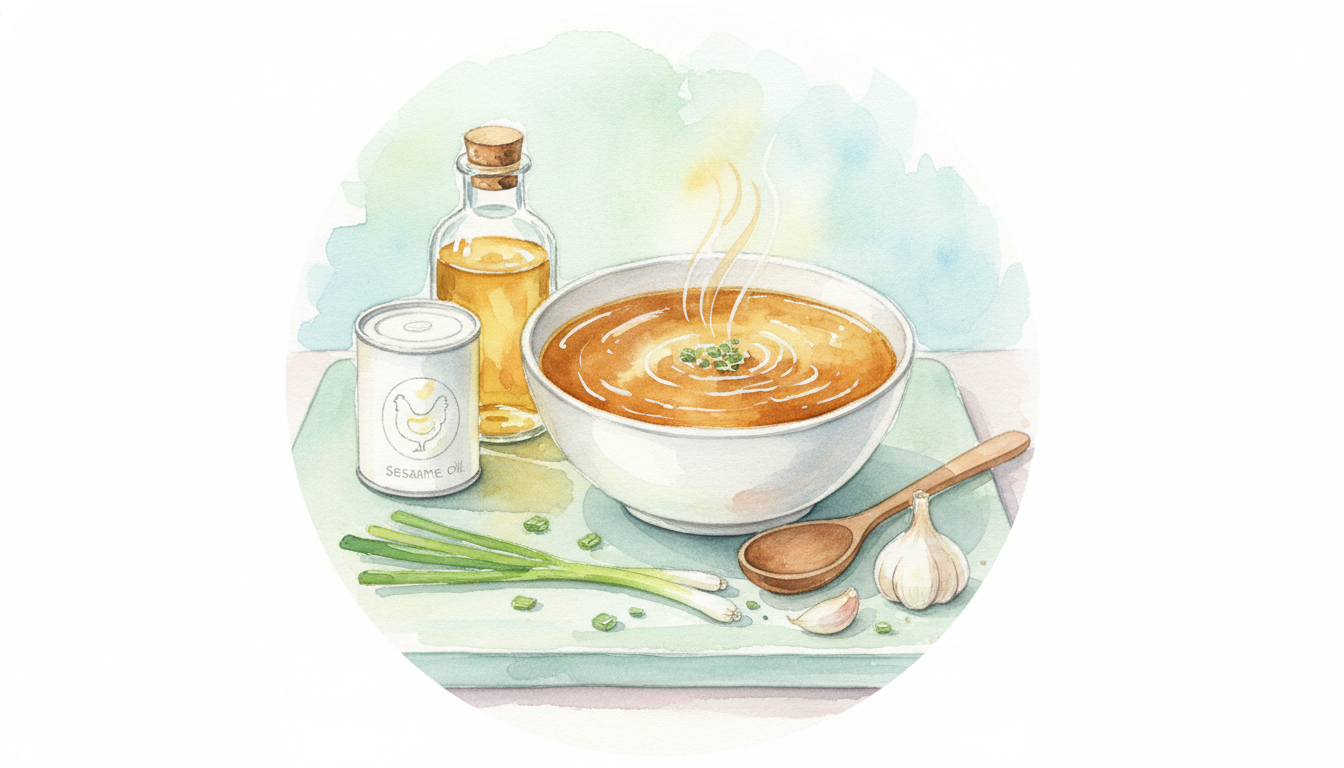 創味シャンタン代用の結論：鶏ガラスープの素＋ごま油が最強コンビ！