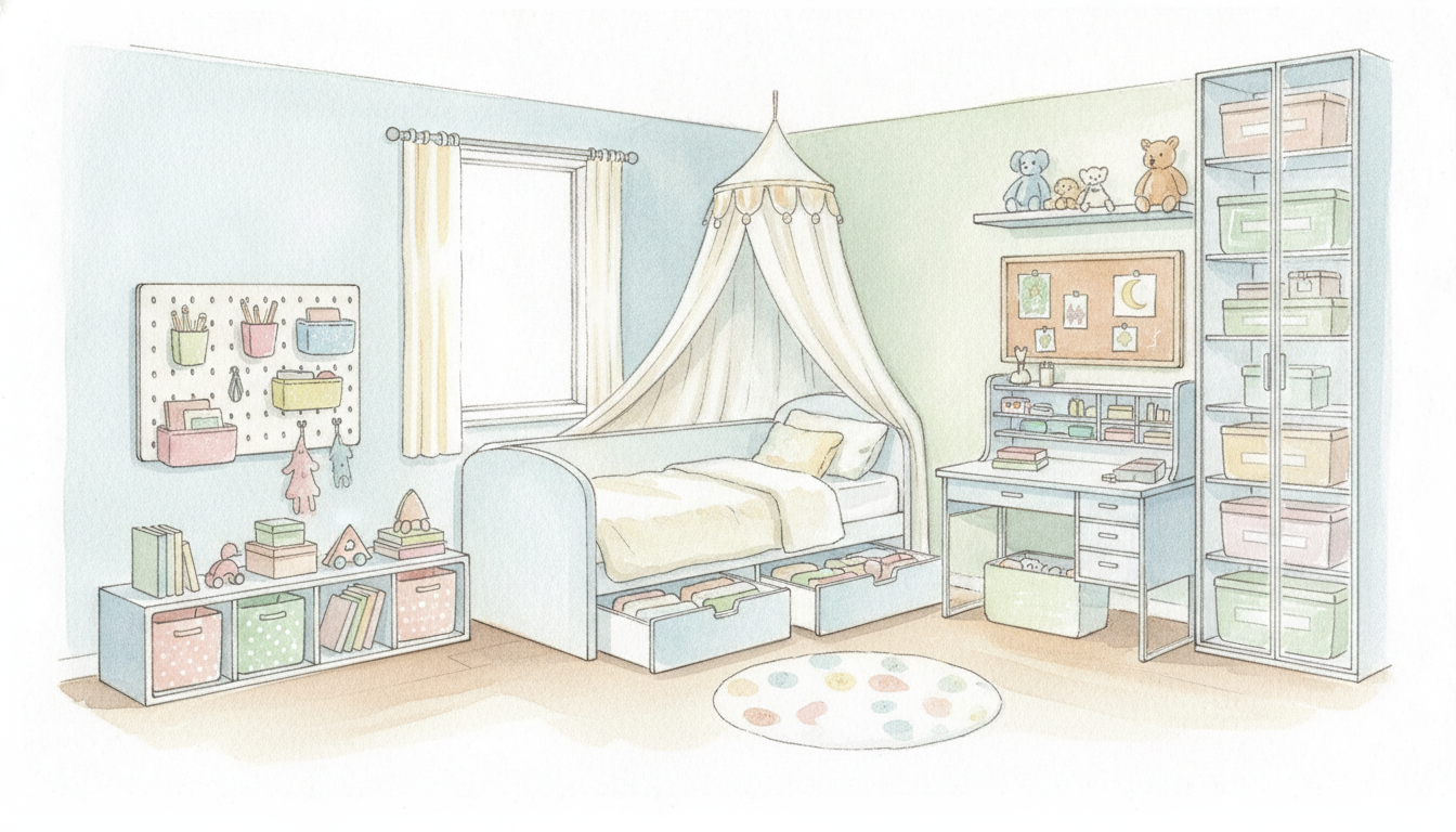 今日から使える!子ども部屋の収納アイデア7選
