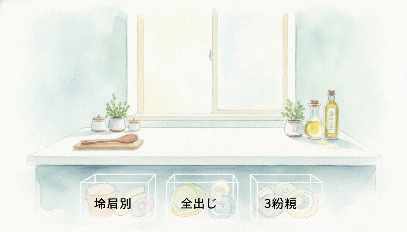 なぜ「場所別」「全出し」「3分類」が効果的なの？