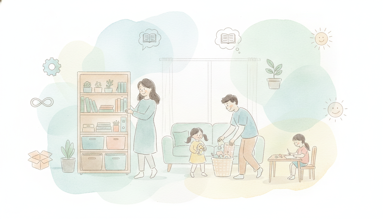 家族が散らかす問題の答えは「仕組み」と「考え方」の両方にある