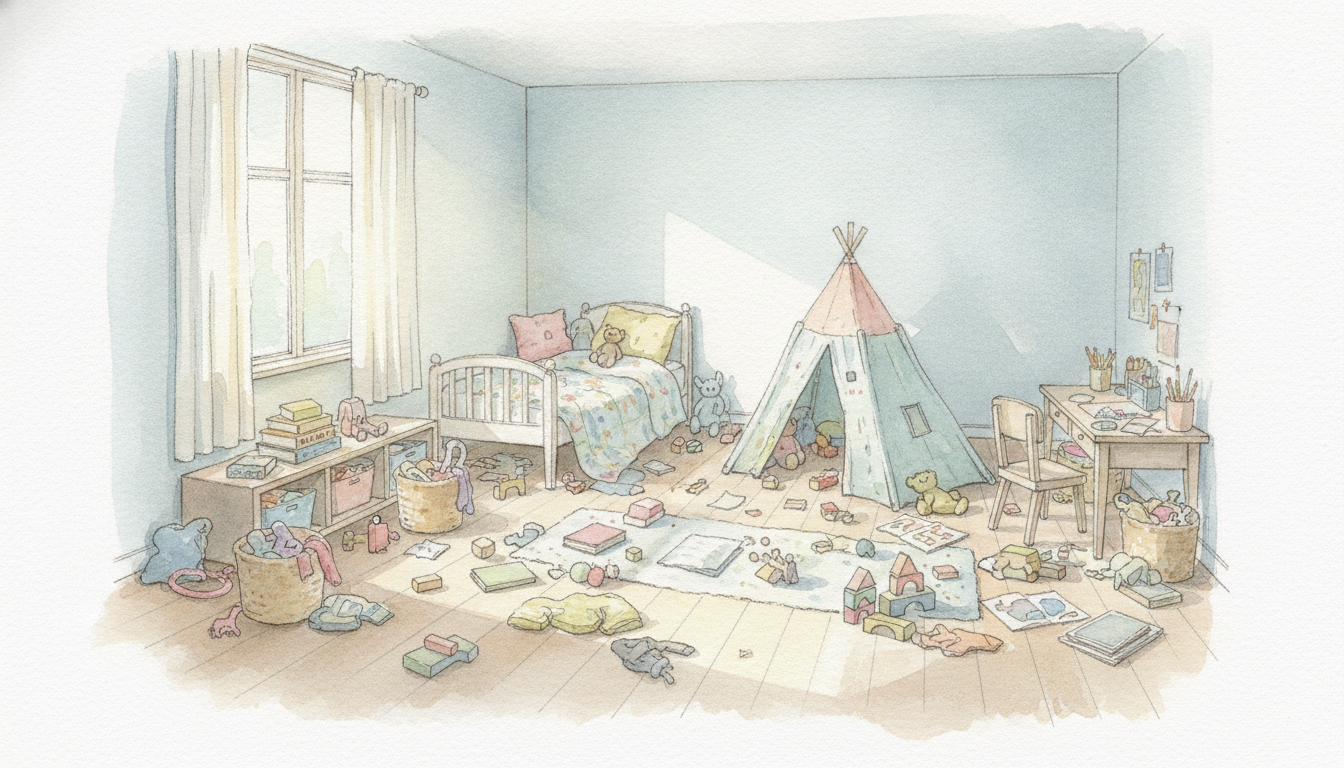 なぜ子ども部屋はこんなに散らかりやすいのか？