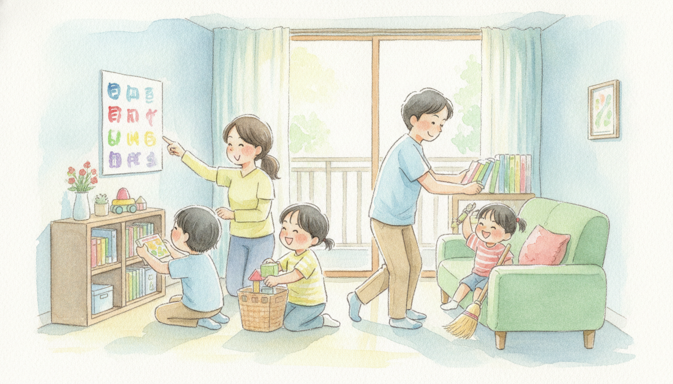 なぜ家族で片付けルールを決めると散らからないのか