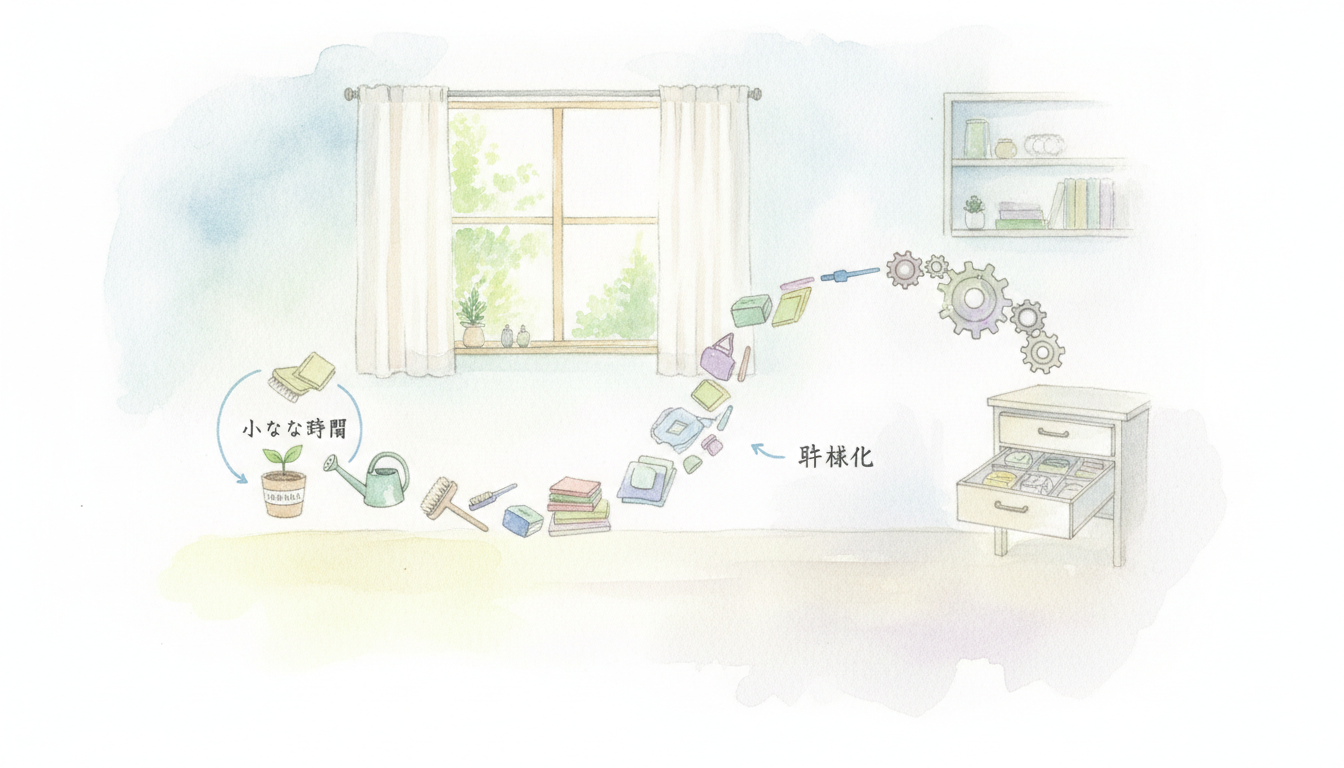 なぜ「小さな習慣」と「仕組み化」が片付けに効果的なのか
